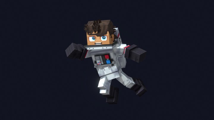 Astronaut Hytale Model - Made in Blockbench 3D Model