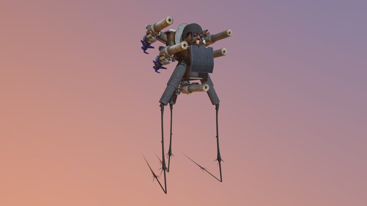 Penta Laser Strider Skibidi Toilet 3D Model