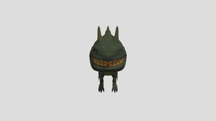 Realistic Monster Game-Ready Animated 3D Model