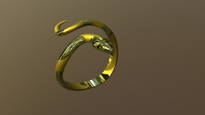 Snake ring / Bague Serpent 3D Model