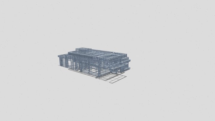 All Dy Steel Frame - Residencia Louveira 3D Model