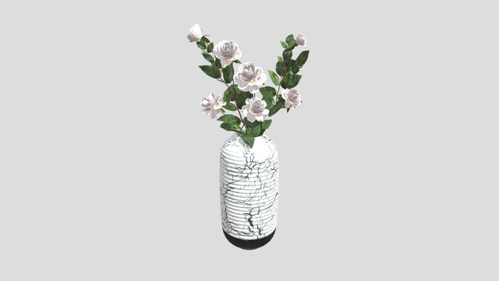 Pink Bloom Ceramic Vase