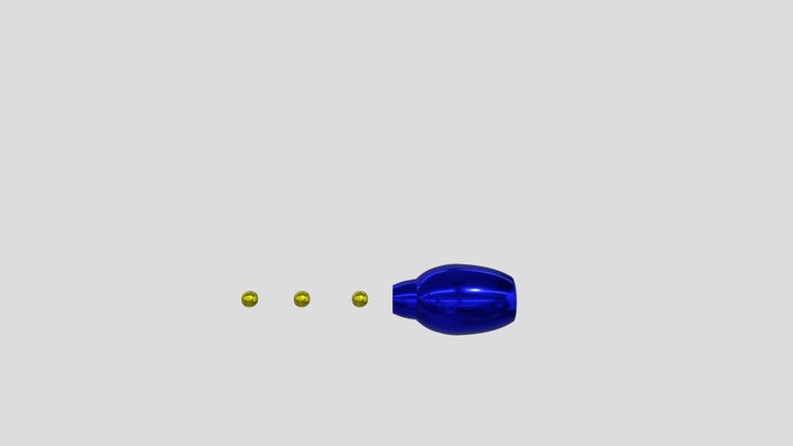 Megaman Buster Cannon 3D Model