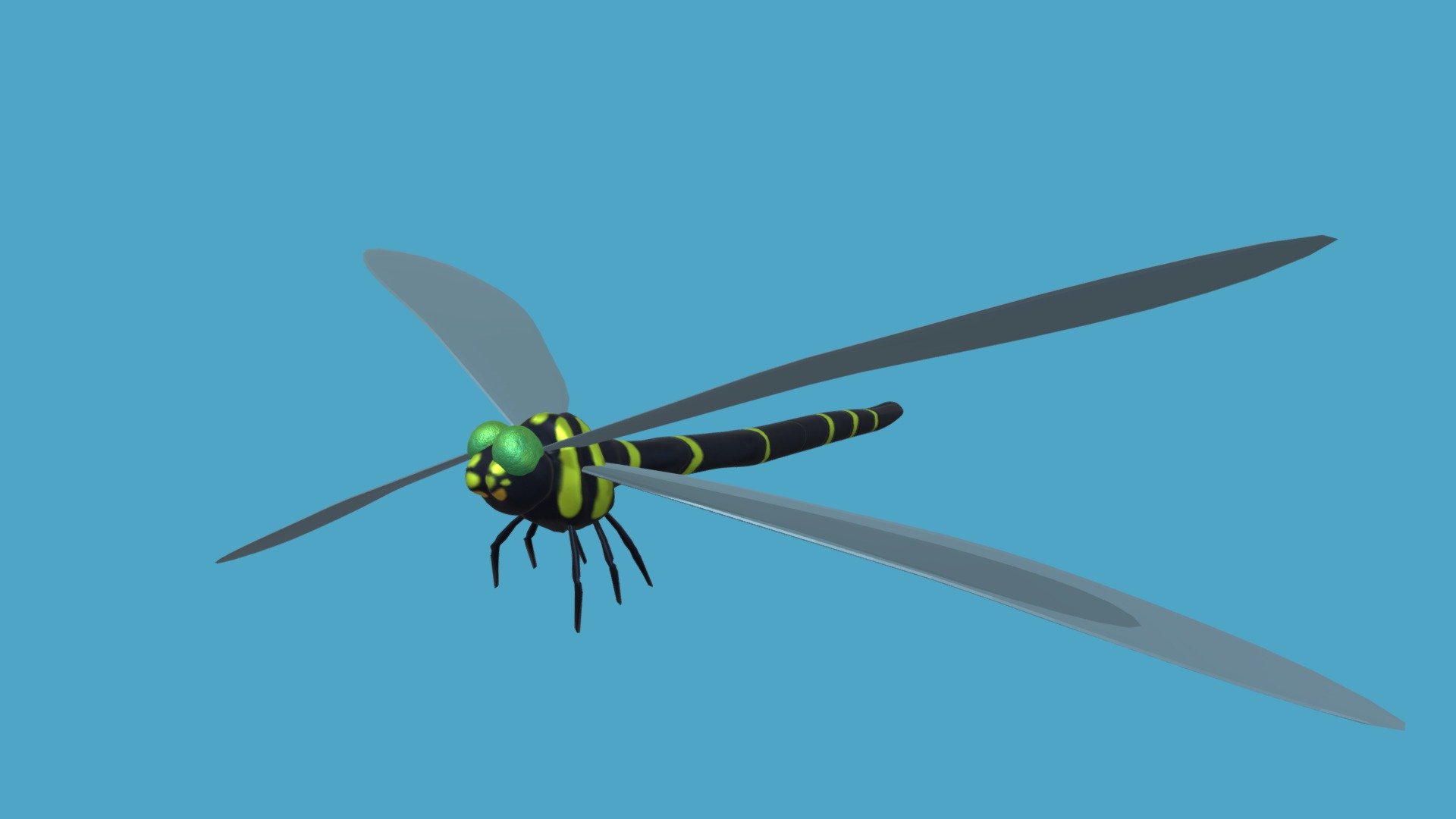 dragonfly オニヤンマ - 3D model by surprizing_ghost