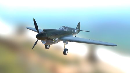 P40 Kittyhawk 3D Model