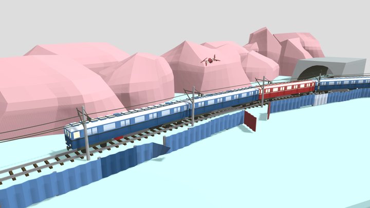 Train or metro 3D Model