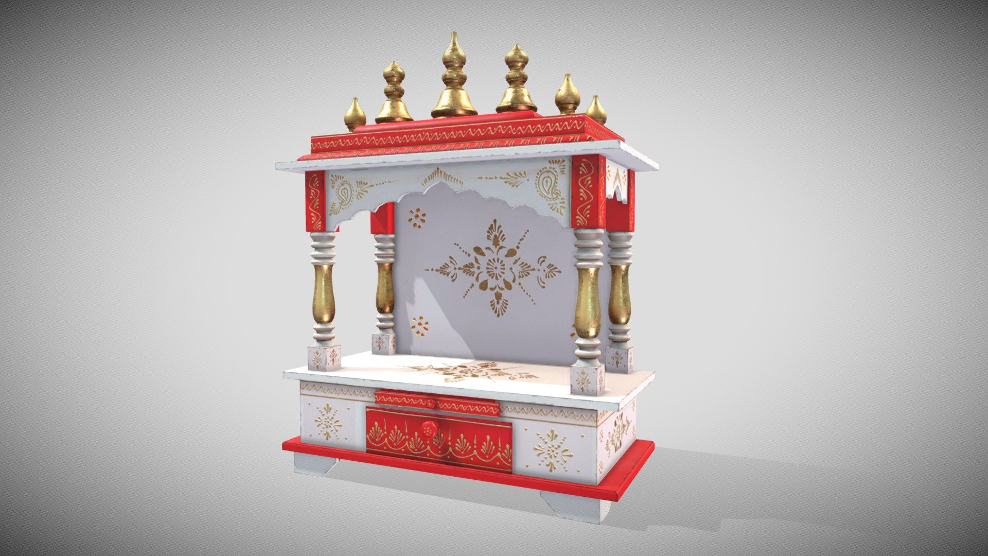 Home Mandir Mandired Buy Royalty Free 3D Model By Francesco 