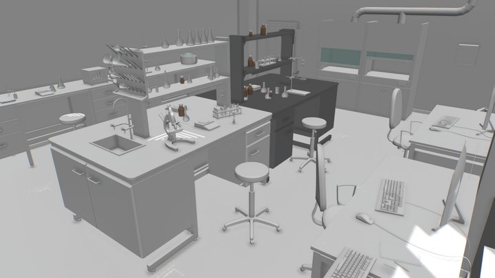 Сhemical laboratory 3D Model