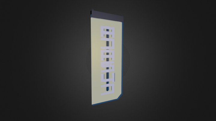 Wall Blade Lights 3D Model