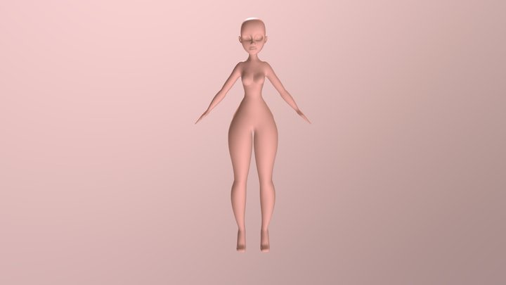'Celestene' Retopologised Body (Mikaela Butcher) 3D Model