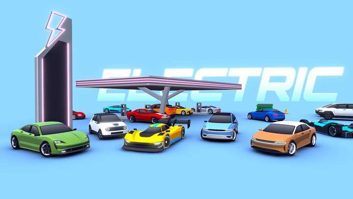 ARCADE: Electric Vehicles Pack 3D Model