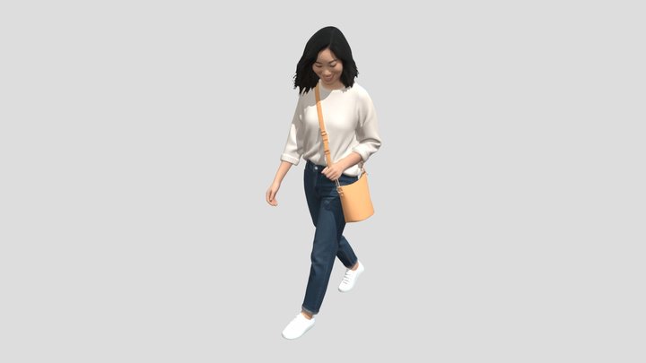 Casual Chic with Tan Crossbody Bag – Kostenloses 3D-Modell STL