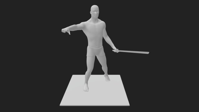 Pose_Combat_Stance_and_Pointing 3D Model