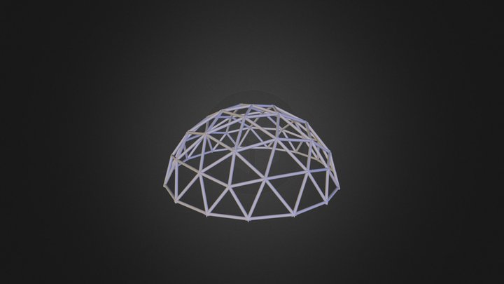 Geodesic greenhouse 3D Model
