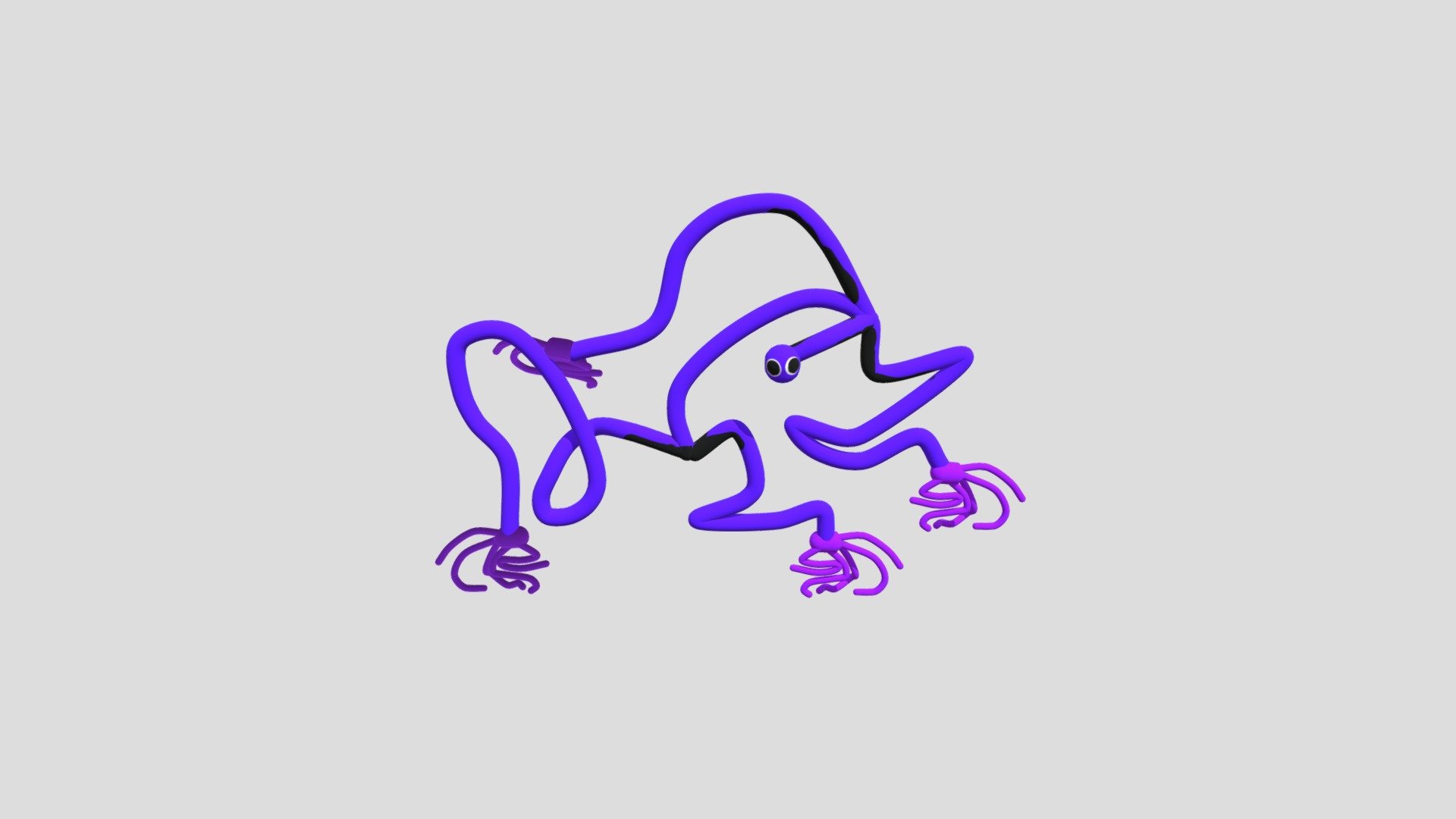 Purple [Rainbow friend] - Download Free 3D model by