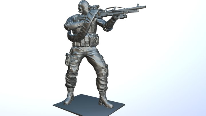 Scorpion Russian Ammunition Belt Storage 3D Model