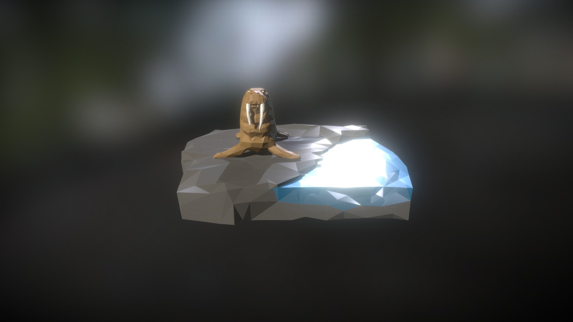 3D model Walrus - This is a 3D model of the Walrus. The 3D model is about a gold and silver helmet.