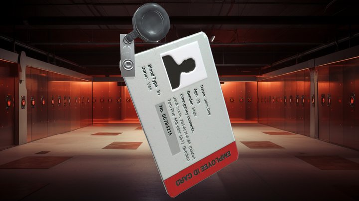Key Card - Security Pass - Identification 3D Model