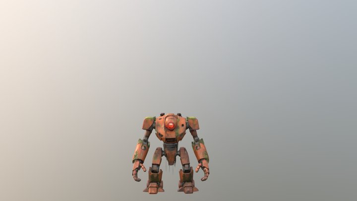 Futuristic Robot | Game-Ready & Rigged 3D Model 3D Model