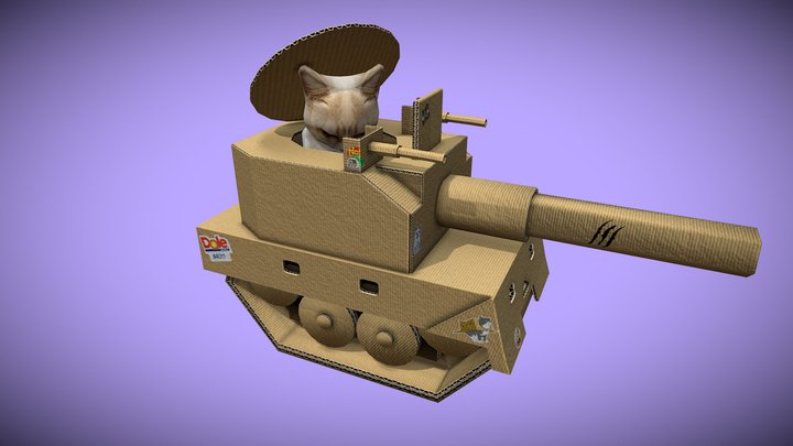 Tank Cat 3D Model