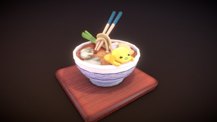 gudetama ramen 3D Model