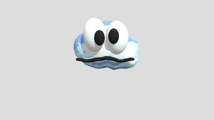 Mario Cloud 3D Model 3D Model