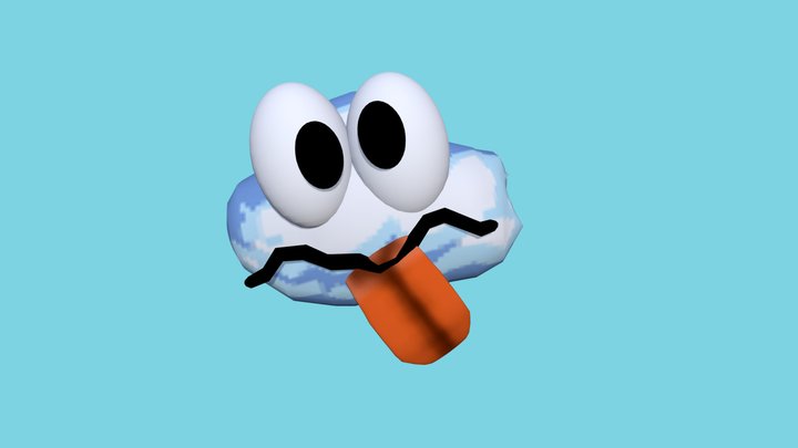 Mario Cloud 3D Model 3D Model
