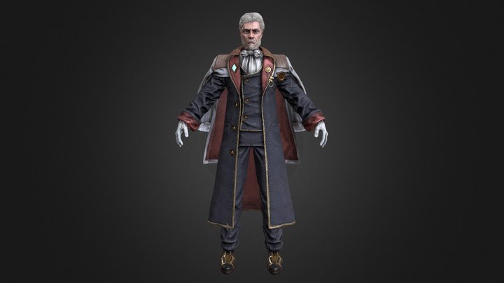 Scientist Character 3D Model