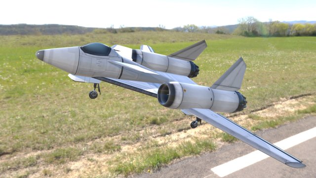 Polish Air Force PZL-230F Skorpion Jet Fighter 3D Model