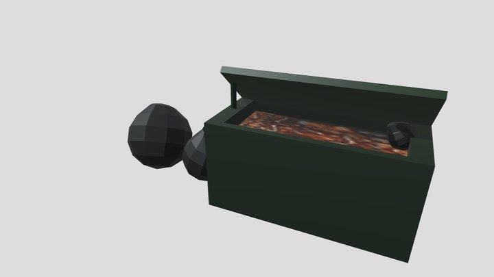 Trash line urbana_lowpoly – Free 3D Model STL