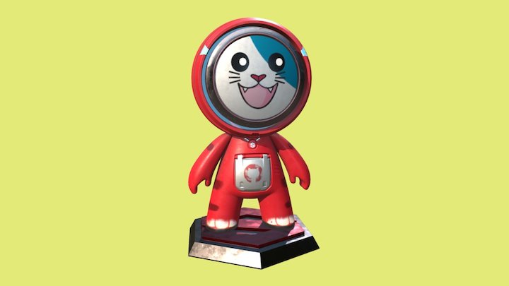 Meet mat: Robot Cat 3D Model