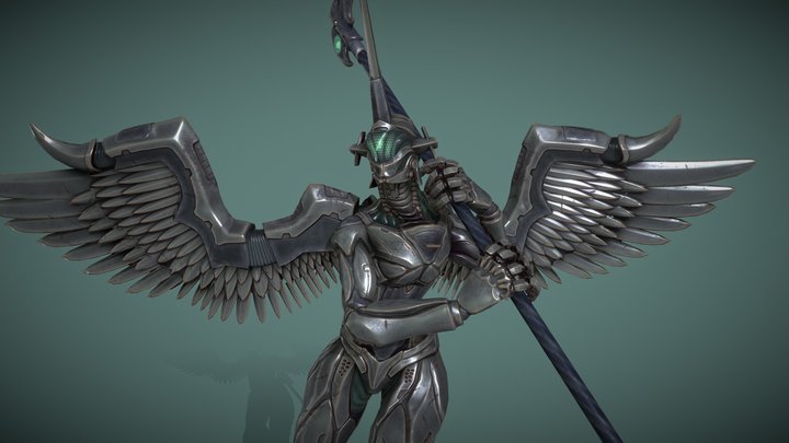 Angel of the Machines 3D Model