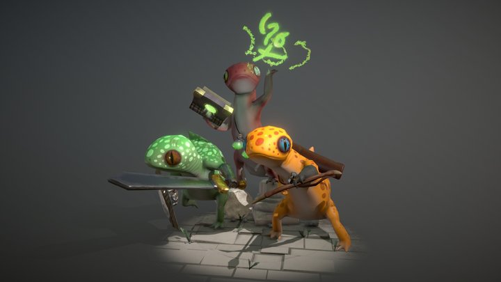 Raid Party 3D Model