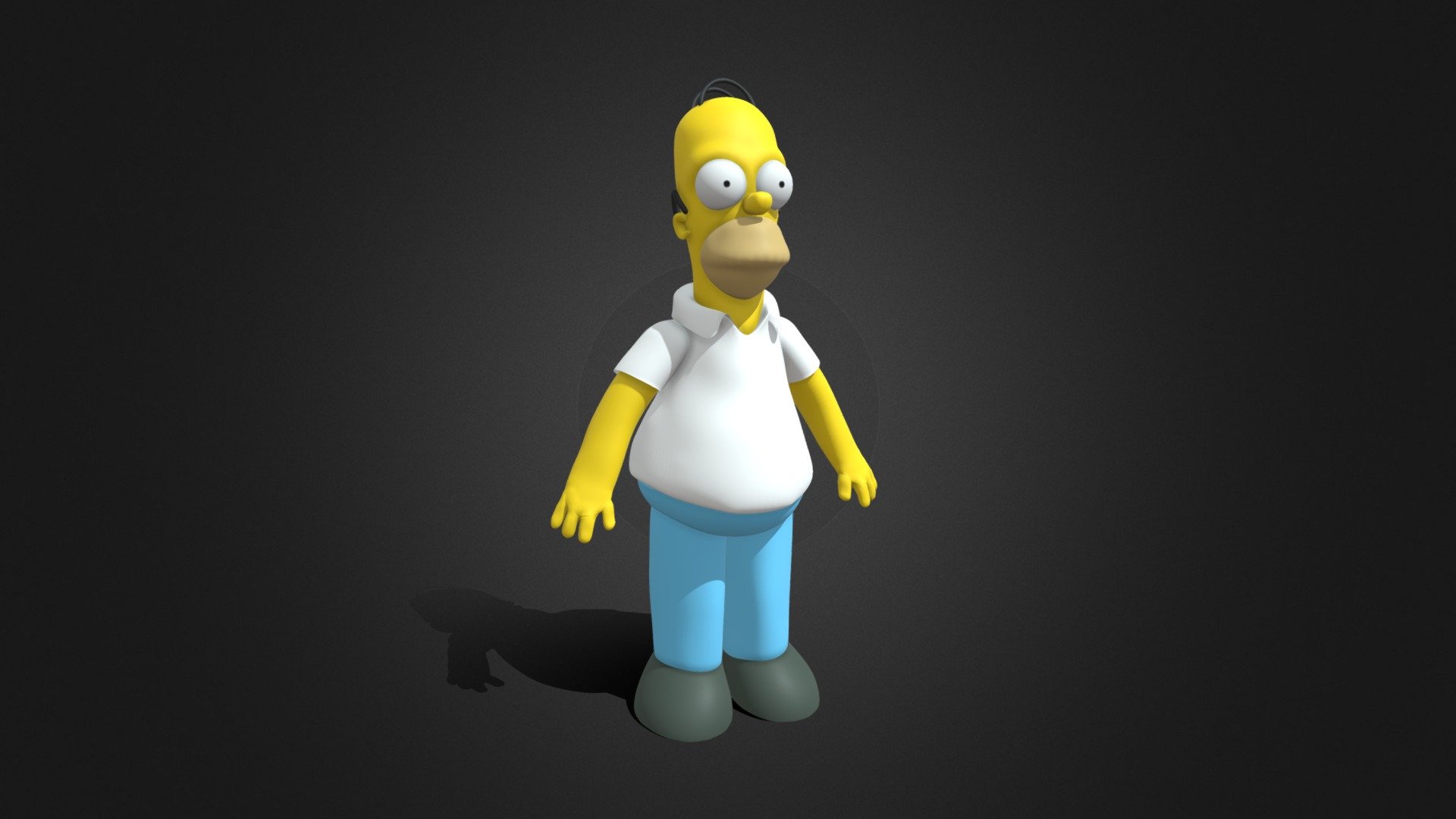 Homer Simpson - 3D model by rbrdigitalarts [aff2a30] - Sketchfab