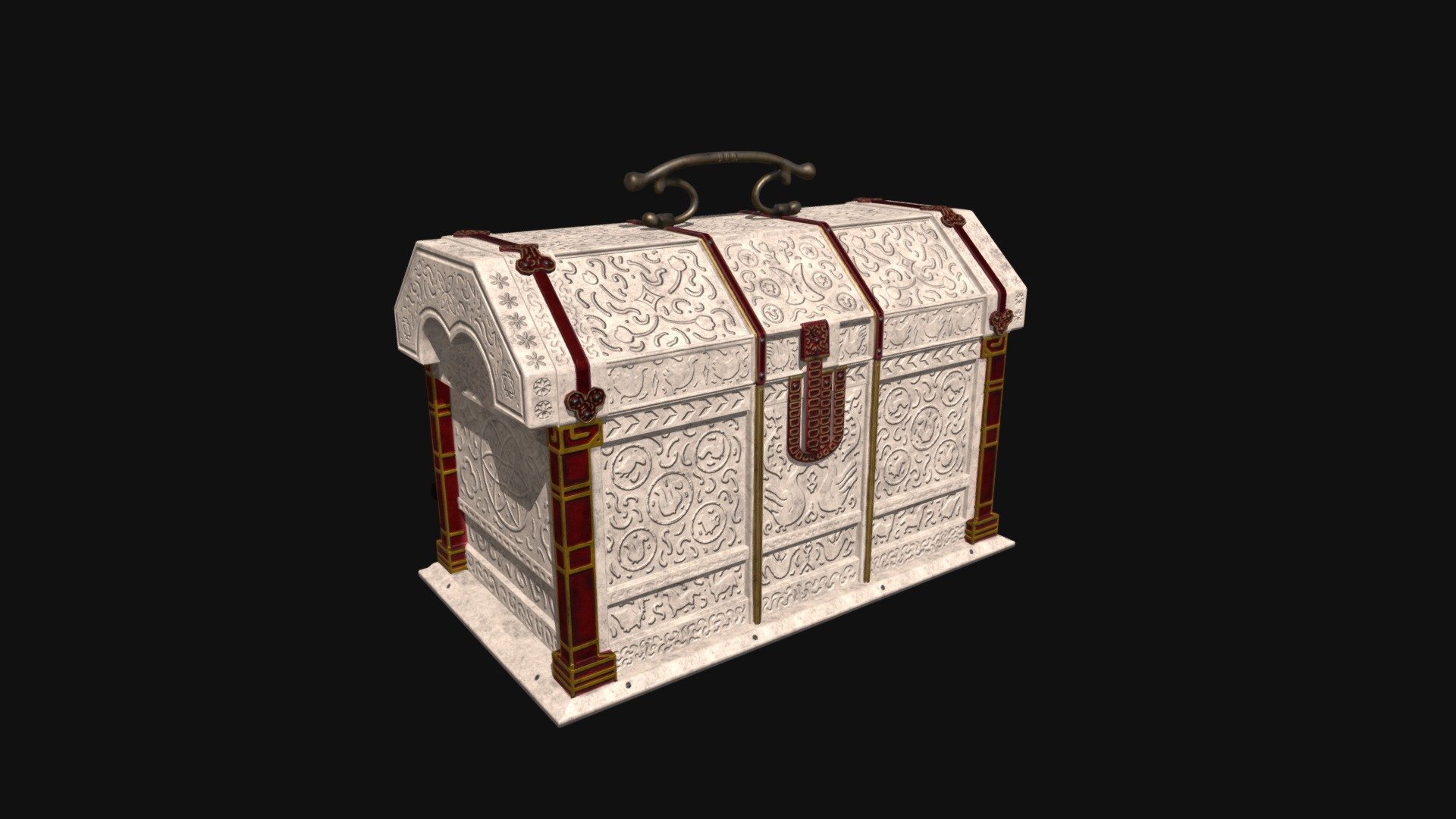 Medieval Coffer - 3D model by 3DdonnaB [aff439d] - Sketchfab