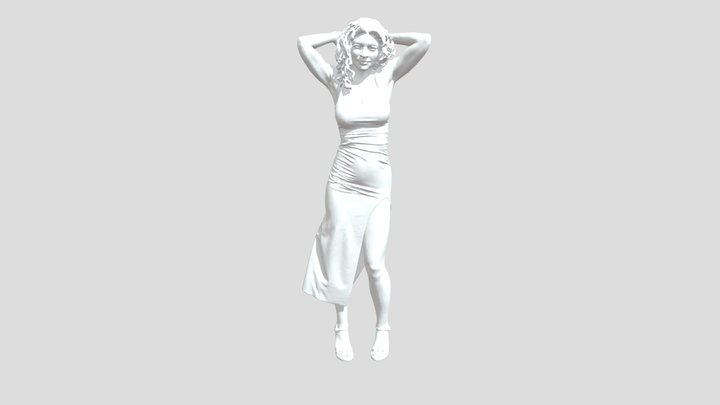 Confident in Purple 3D Model