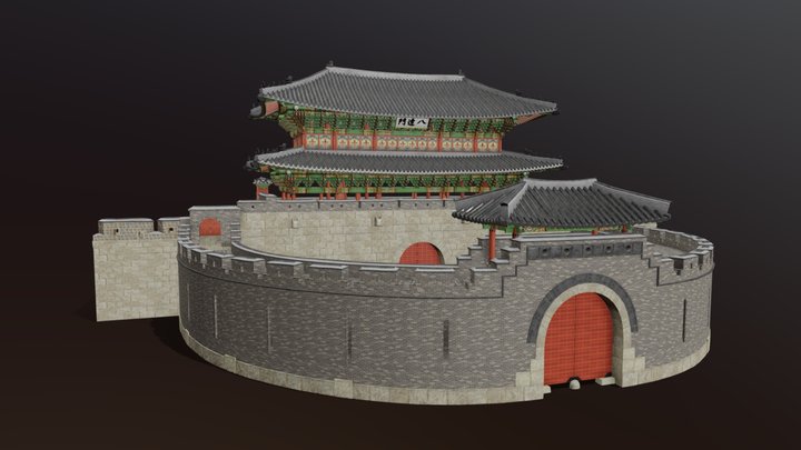 Paldalmun 팔달문 3D Model