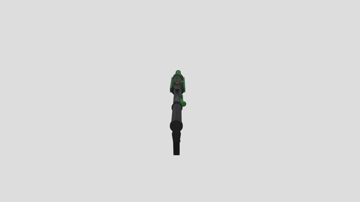 Low Poly Custom M4A1 Military assault rifle 3D Model