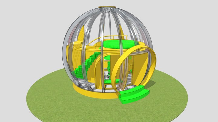 Дом-шар 3D Model