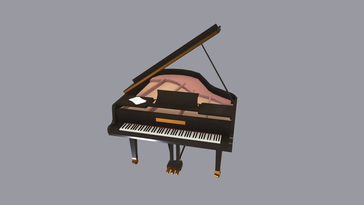 Grand Piano 3D Model