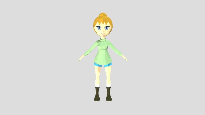 Anime Character Samba Dancing 3D Model