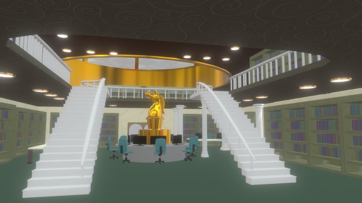 School Library – Kostenloses 3D-Modell STL