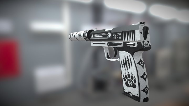 USP-S | Panda 3D Model