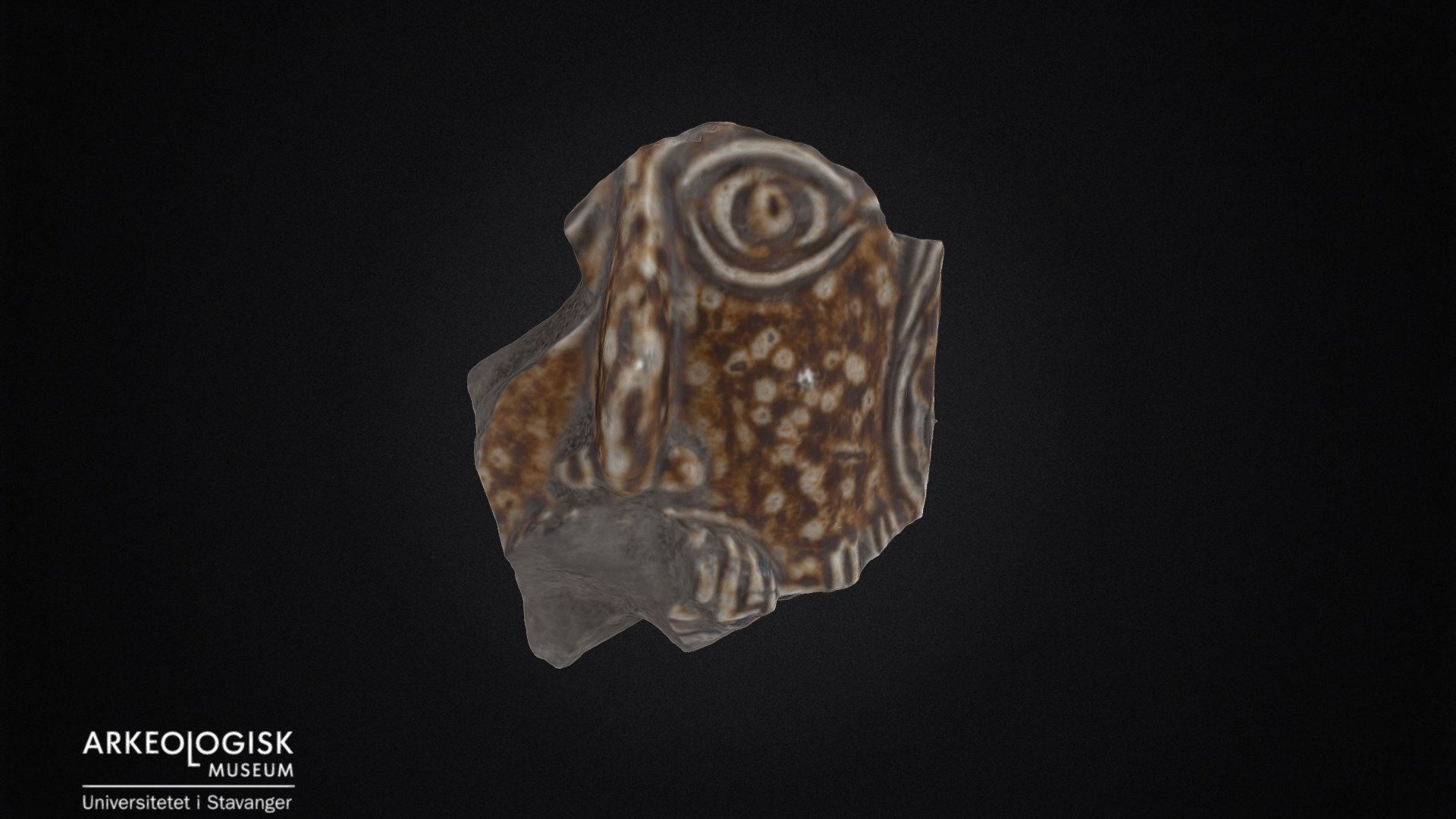 Fragment of pottery. Middle ages. — Sketchfab embed 3D viewer