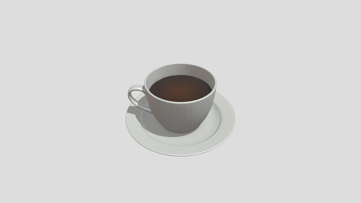 "Delicious Coffee Cup – 3D Model"