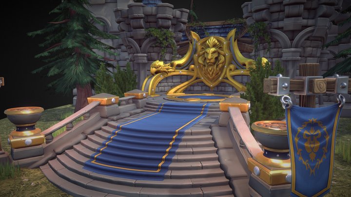 Altar Of Kings (Warcraft fan art) 3D Model