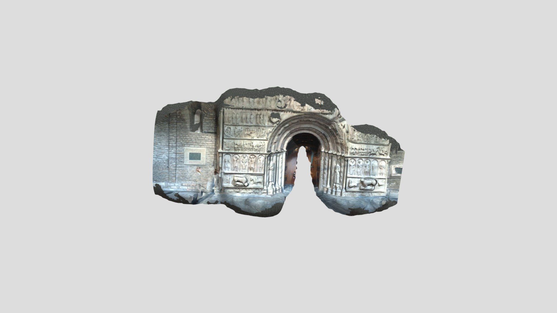 Portalada del Monestir de Ripoll.