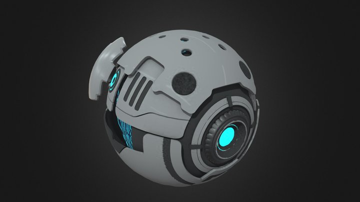 Sci fi robot 3D Model
