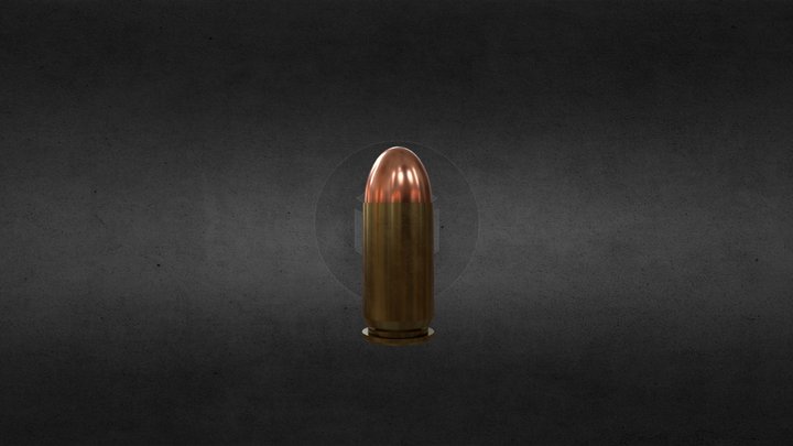 .45 ACP Cartridge 3D Model