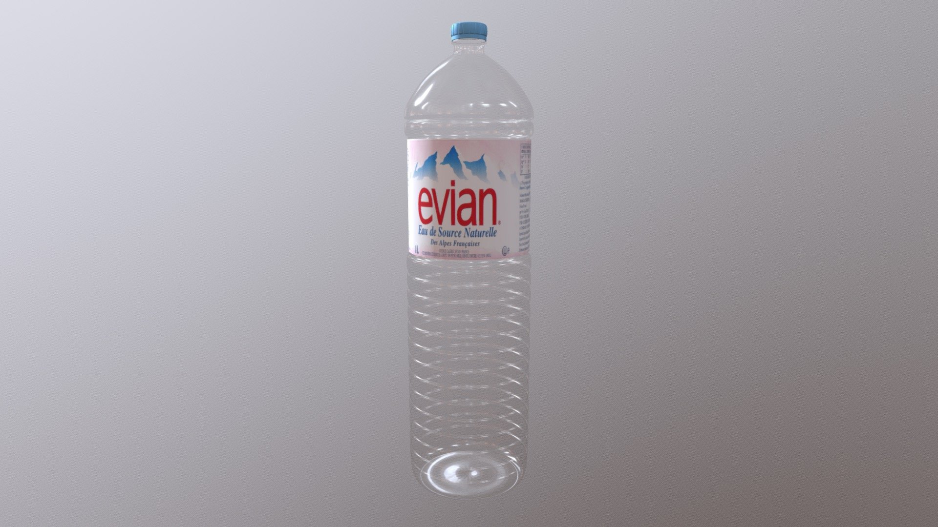 Bouteille Evian vide
